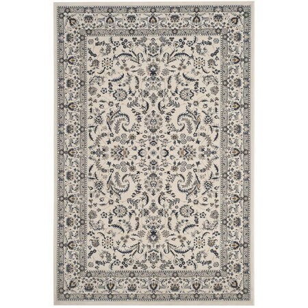 Safavieh 5 ft. - 1 in. x 7 ft. - 6 in. Serenity Power Loomed Rug Medium Rectangle - Ivory & Blue SER216G-5